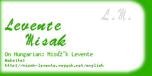 levente misak business card